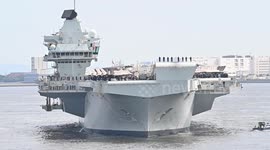Japan: UK aircraft carrier HMS Prince of Wales arrives in Tokyo