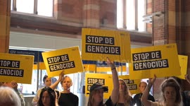 Amsterdam protest condemns Israel’s journalist killings, famine in Gaza