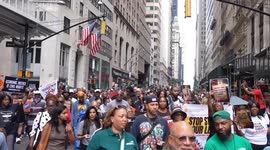 US: March on Wall Street organized by NAN