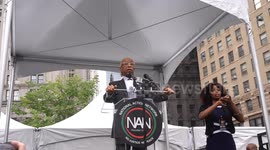 Protesters rally in New York for economic justice, diversity and inclusion