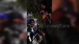 The Moment an Online Motorcycle Taxi Driver Died After Being Run Over by a Brimob Tactical Vehicle
