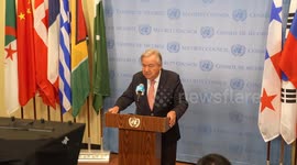 US: Press Encounter by the Secretary-General on Gaza