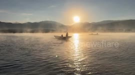 A Breathtaking Aerial View of Lugu Lake's Beauty