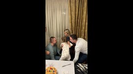 Epic fail: Grandma and granddaughter take a tumble during grandma's 83rd birthday celebration