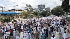 Thousands in Dhaka march in solidarity with Gaza