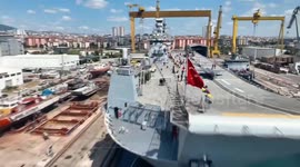 Türkiye: Drone captures TEKNOFEST Blue Homeland event in Istanbul