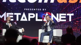 Eric Trump speaks at Bitcoin Asia 2025 in Hong Kong