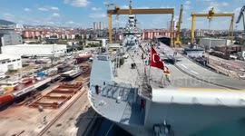 Drone captures TEKNOFEST Blue Homeland event in Istanbul