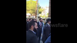 Syria: President Ahmed Al-Shara arrives in the city of Hama after concluding his visit to Homs