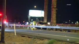 US, Los Angeles: San Bernardino Fatal Crash on Westbound 10 Freeway