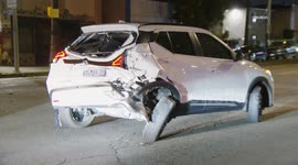 US, Los Angeles: Vermont Knolls Pursuit Crash Part 1