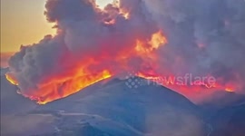 Spain: Massive Wildfires Rage Across León Mountains