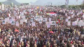 Yemen: Yemenis rally in capital against Israeli airstrikes in Yemen, military operations in Gaza