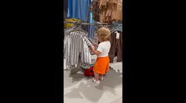 Tiny trendsetter: 14-month-old baby goes viral for her love of shopping