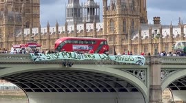 UK: Extinction Rebellion activists hold protest for River Thames in London