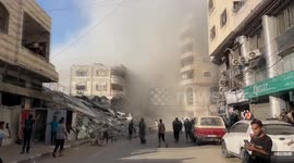Israeli strike targets building in Gaza, casualties reported