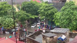 Widespread Flooding Disrupts Morning in Hanoi