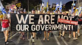 Israelis march in Haifa against Gaza war, demand hostage deal as offensive intensifies