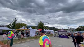 Garlic Town Fair in Bennington Vermont on a holiday weekend.