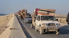Palestinians continue southward exodus in Gaza amid Israeli attacks