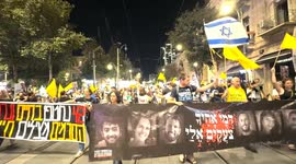 Israel: Israelis rally in Jerusalem demanding release of hostages in Gaza
