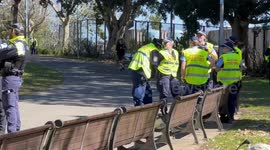 Counter-protesters to the March for Australia, Sydney, Australia