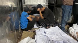 Funeral held for 25 Palestinians killed in Israeli strikes on northern Gaza