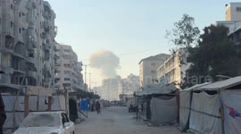Israeli drone hits tent in Gaza, killing two Palestinians