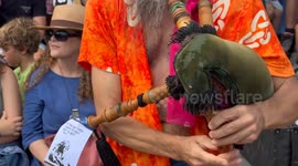 Spain: Barcelona Thousands Send Off Gaza-Bound Volunteers