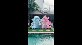 Woman pulls mum away during gender reveal to let couple share moment