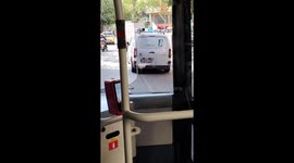 Paint Leaks from Moving Van