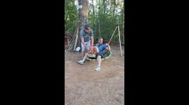 Makeshift Leaf Blower Tilt-A-Whirl