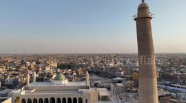 Iraq: Drone footage shows historic Al-Nuri Mosque reopened by Iraqi PM