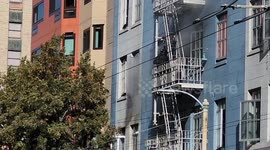 SFFD Rescue Man From Burning Building