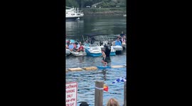 Lobster Crate Race Ends with a Splash at Camden Festival