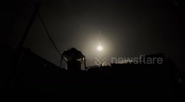 Israeli army fires flares over Sheikh Radwan neighborhood in Gaza