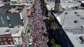 US: 'Workers Over Billionaires' rally in San Francisco on Labor Day
