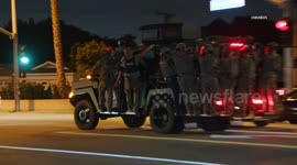US, Los Angeles: Long Beach SWAT Operation Underway