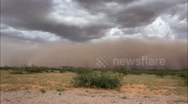 Massive haboob dust storm in Cochise, Arizona