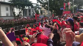 Hundreds of thousands of people waited for more than 15 hours on the streets of Hanoi to watch the military parade celebrating Vietnam's National Day
