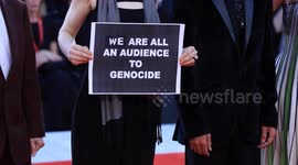 Italy: Gaza solidarity at Venice Film Festival ahead of Dwayne ‘The Rock’ Johnson's The Smashing Machine