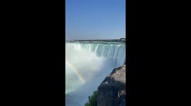 Complete rainbow at Niagara Falls