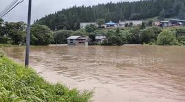 Japan: Record Rainfall Hits Akita, Rivers Overflow