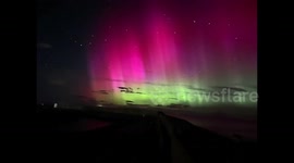 Northern Lights Over Hopeman, Scotland