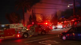 US, Los Angeles: East Los Angeles House Found Engulfed In Flames