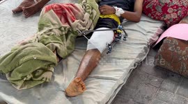 Patients treated in makeshift tents as Israeli strikes cripple Gaza's health system