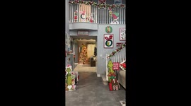 Grinchmas décor fills the home with a whimsical holiday spirit and Christmas cheer