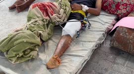 Patients treated in makeshift tents as Israeli strikes cripple Gaza's health system