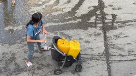 Severe water crisis grips Gaza's Al-Bureij refugee camp amid Israel’s intensified attacks