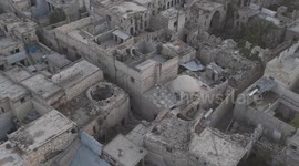 Aleppo neighborhoods show scars of years of war